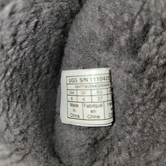 UGG Gray Swavorski Midi Boot Style 1110420 US 6 - Picture 6 of 8